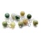Burma Green Jade 6mm Bead Dangles, Small Gemstone Charms, 10 pieces, Adorabilities